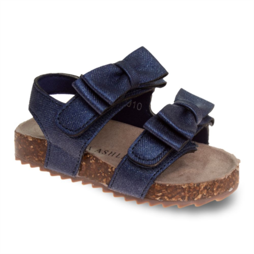 Laura Ashley Toddler Girls Footbed Sandals