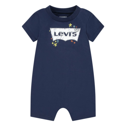 Baby Boy Levis Short Sleeve Poster Logo Coverall