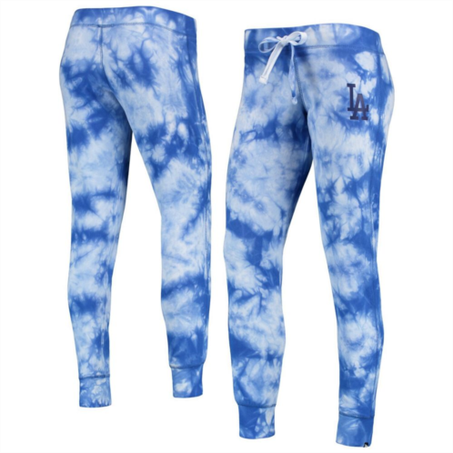Womens New Era Royal Los Angeles Dodgers Tie-Dye Jogger Pants