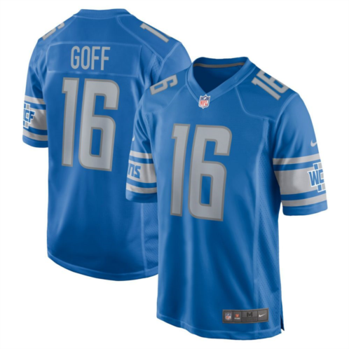 Mens Nike Jared Goff Blue Detroit Lions Player Game Jersey