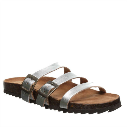 Bearpaw Mercedes Womens Leather Slide Sandals