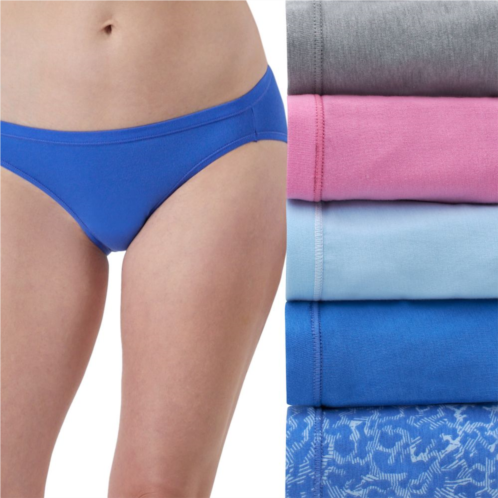 Womens Hanes Ultimate 5-Pack Cotton Stretch Bikini Underwear 42W5CS