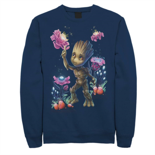 Licensed Character Mens Marvel Guardians Of The Galaxy Groot Plants Sweatshirt