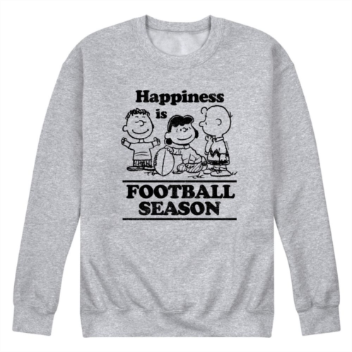 Licensed Character Mens Peanuts Happiness Is Football Season Tee