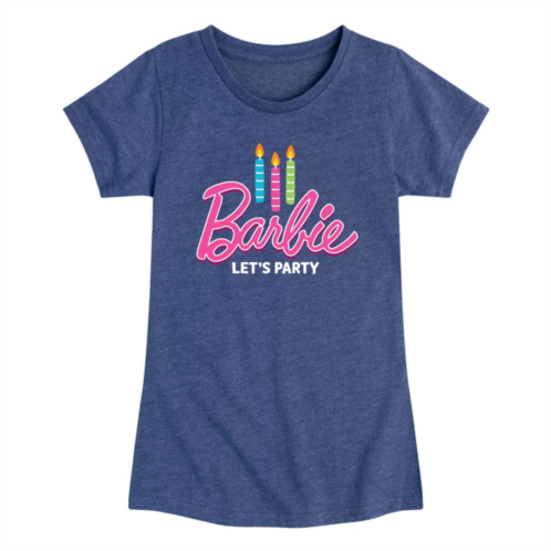 Girls 7-16 Barbie Birthday Lets Party Graphic Tee