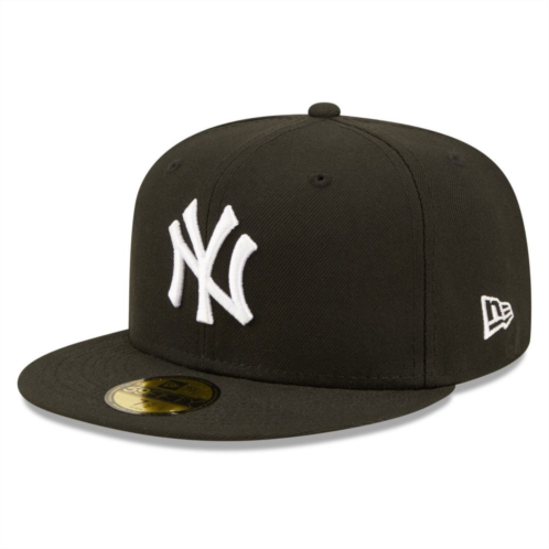 New Era x Staple Mens New Era Black New York Yankees Team Logo 59FIFTY Fitted Hat