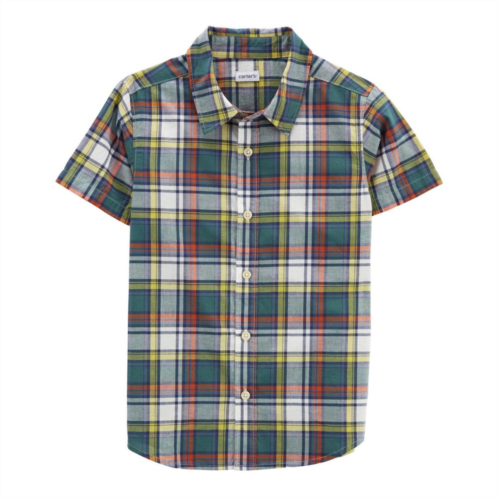 Boys 4-14 Carters Print Button-Front Shirt