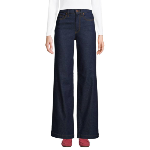 Petite Lands End Recover High-Rise Wide-Leg Jeans