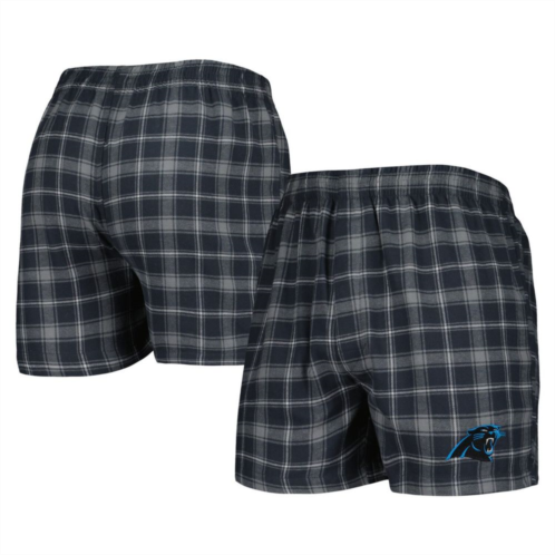 Unbranded Mens Concepts Sport Charcoal/Gray Carolina Panthers Ledger Flannel Boxers