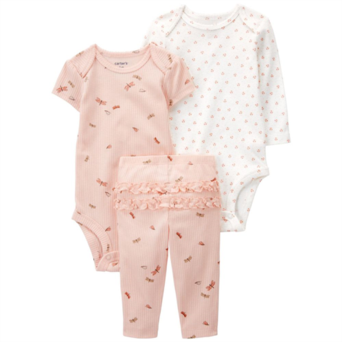 Baby Girl Carters Butterfly Bodysuits & Pants Set