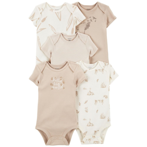 Baby Carters 5-Pack Hello Big World Bodysuits