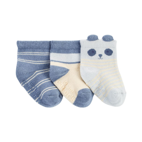 Baby Carters 3-Pack Panda & Striped Socks
