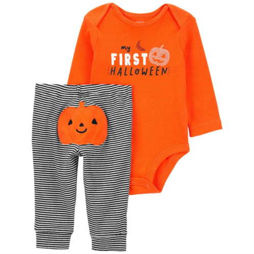 Baby Carters 2-Piece Bodysuit & Bottoms My First Halloween Set