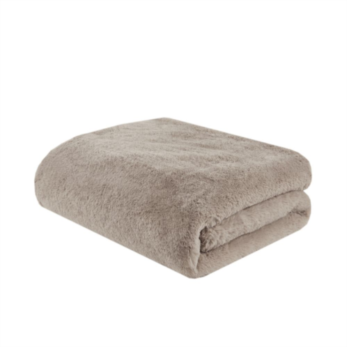Madison Park Bristol Cozy & Warm Solid Premium Faux Fur Throw Blanket