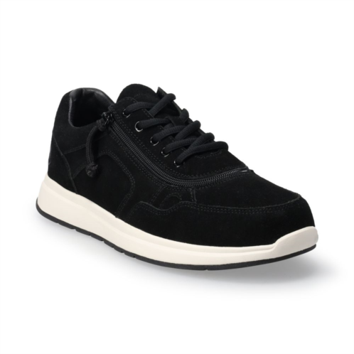 BILLY Footwear Black Suede Comfort Mens Jogger Shoes