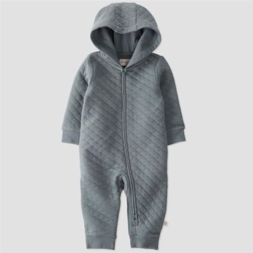 Baby Little Planet by Carters Double Knit Quilted Hooded Jumpsuit