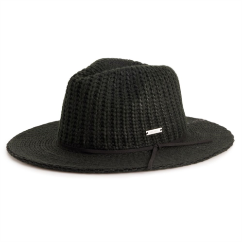 Womens Nine West Ribbed Knit Packable Panama Hat