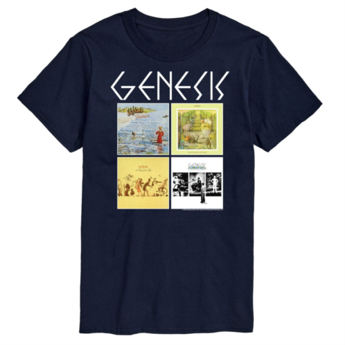 License Big & Tall Genesis Album Grid Tee