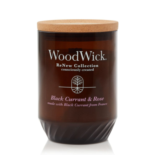 WoodWick ReNew Black Currant & Rose Large Jar Candle