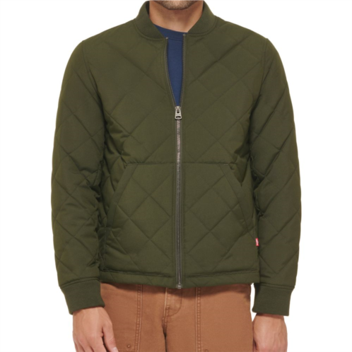 Mens Levis Diamond-Quilted Bomber Jacket