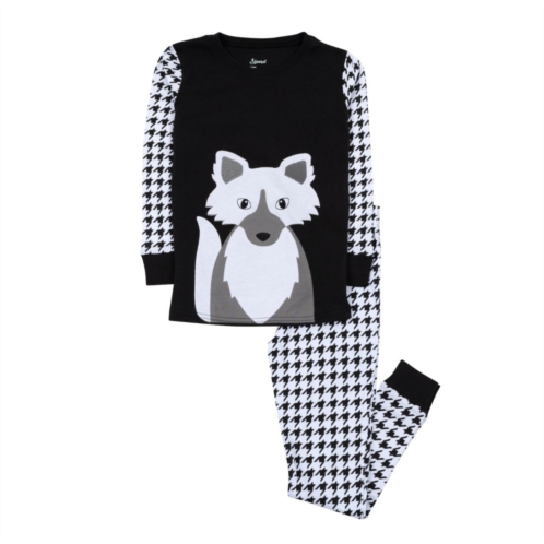 Leveret Kids Two Piece Cotton Pajamas Full Fox