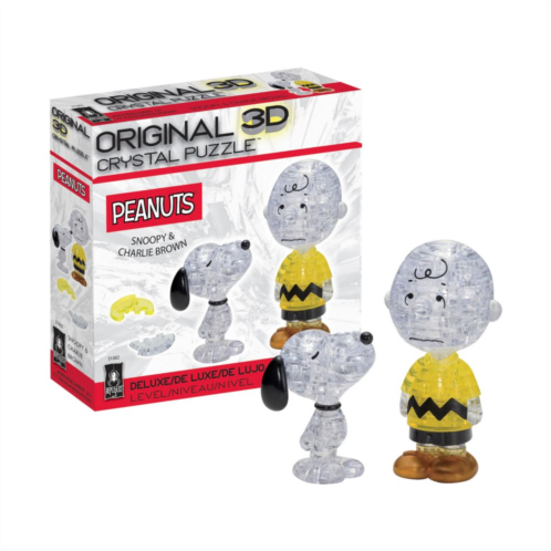 BePuzzled Peanuts Snoopy and Charlie Brown 3D Crystal Puzzle