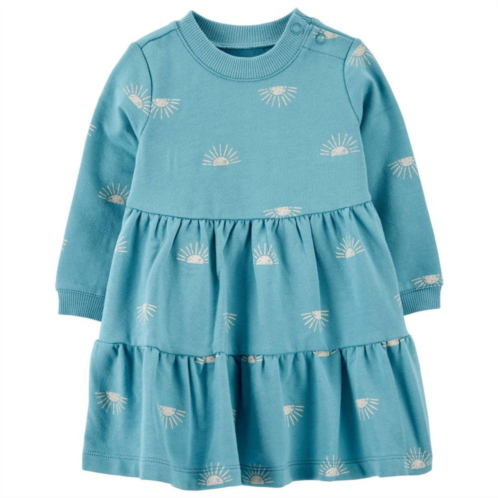 Baby Girl Carters Sun Printed Fleece Dress