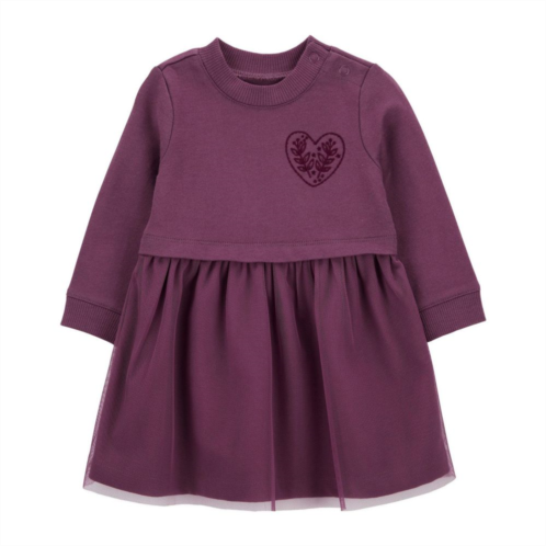 Baby Girl Carters Heart French Terry Dress