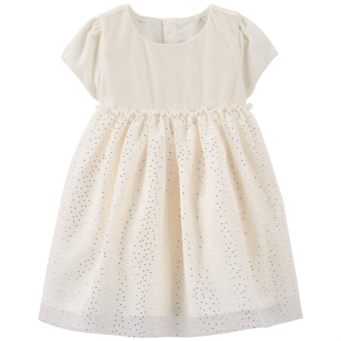 Baby Girl Carters Glitter Velour Dress