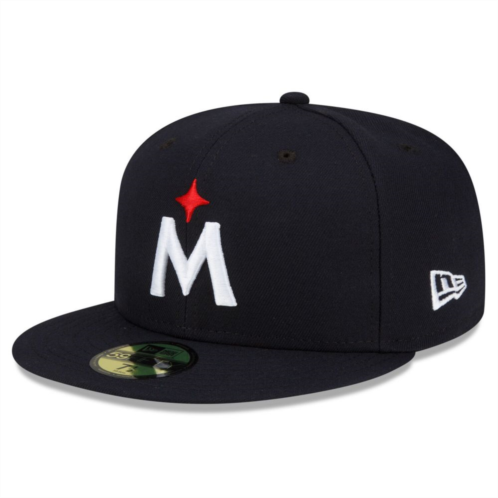 Mens New Era Navy Minnesota Twins 2023 Authentic Collection Road 59FIFTY Fitted Hat