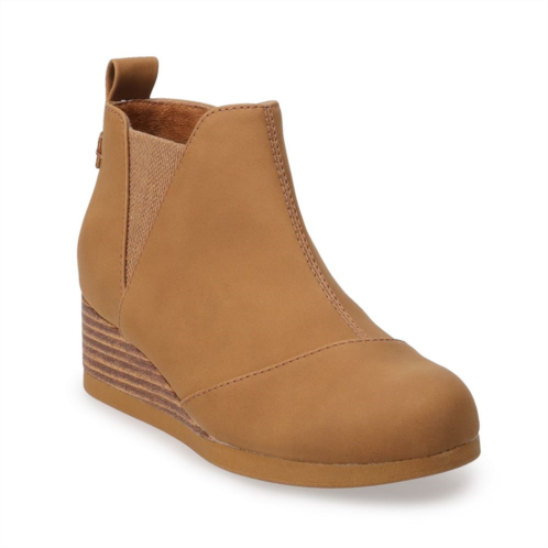 TOMS Kelsey Girls Wedge Ankle Boots
