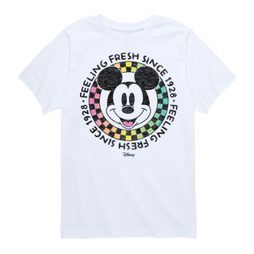 Disneys Mickey Mouse Boys 8-20 Fresh Checker Graphic Tee