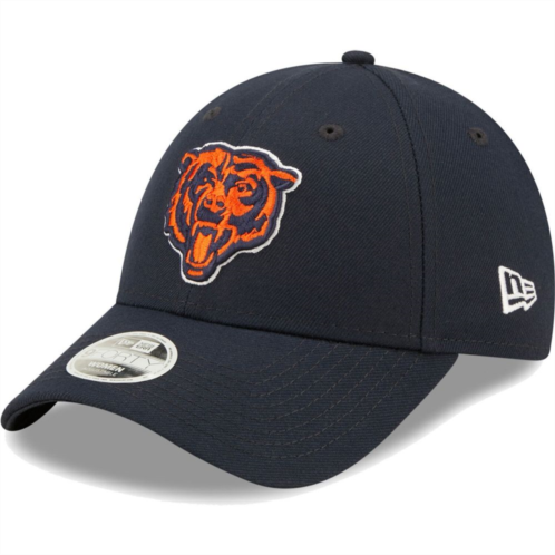 Womens New Era Navy Chicago Bears Simple 9FORTY Adjustable Hat