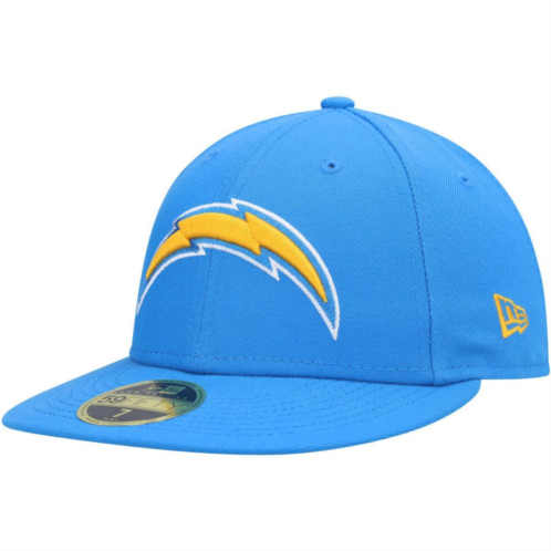 Mens New Era Powder Blue Los Angeles Chargers Logo Omaha Low Profile 59FIFTY Fitted Hat