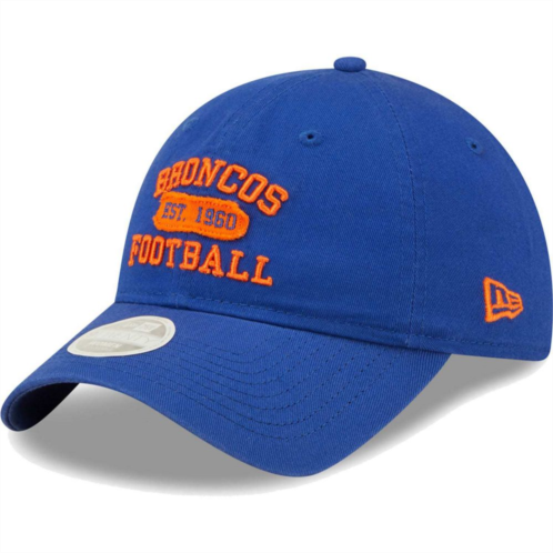 Womens New Era Royal Denver Broncos Formed 9TWENTY Adjustable Hat
