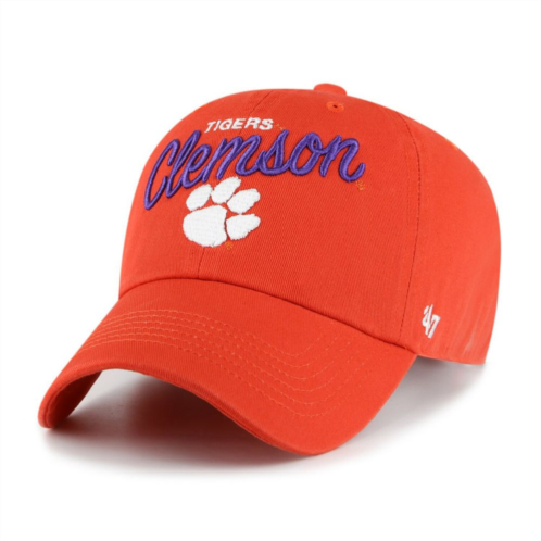 Unbranded Womens 47 Orange Clemson Tigers Phoebe Clean Up Adjustable Hat
