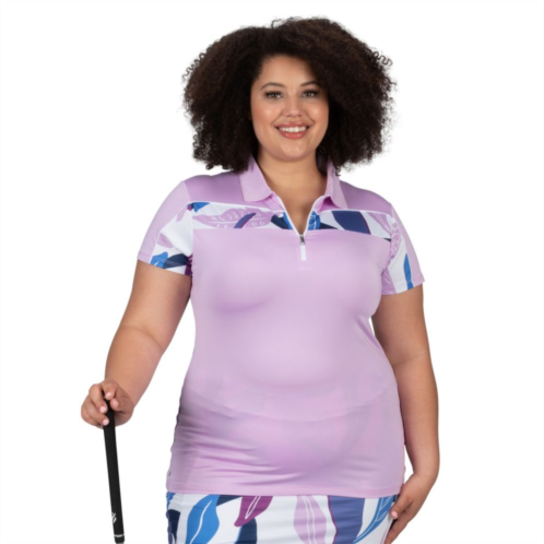 Nancy Lopez Golf Plus Size Nancy Lopez Breeze Short Sleeve Golf Polo