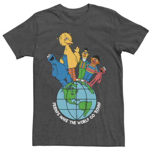 Licensed Character Big & Tall Sesame Street Friends Make The World Go Round Tee