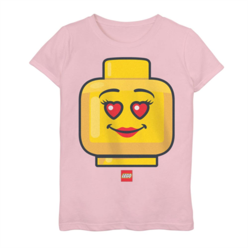 Licensed Character Girls 7-16 Lego Iconic Heart Eyes Figure Graphic Tee