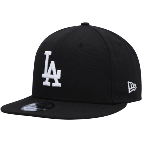 Mens New Era Black Los Angeles Dodgers Team 9FIFTY Snapback Hat