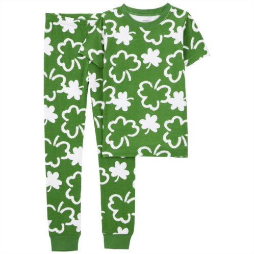 Kids 4-14 Carters 2-Piece St. Patricks Day Top & Bottoms Pajama Set
