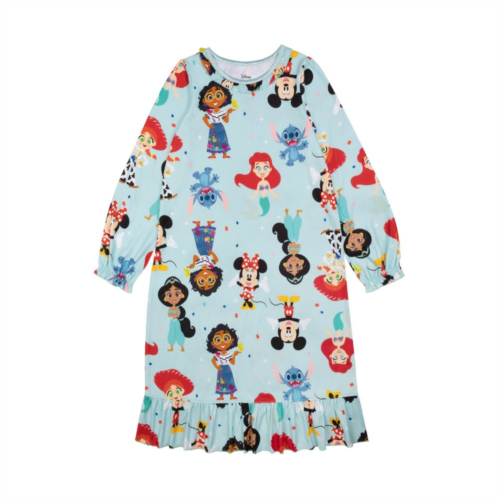 Licensed Character Disney Characters Girls 4-8 Disney Celebration Puff Sleeve Nightgown