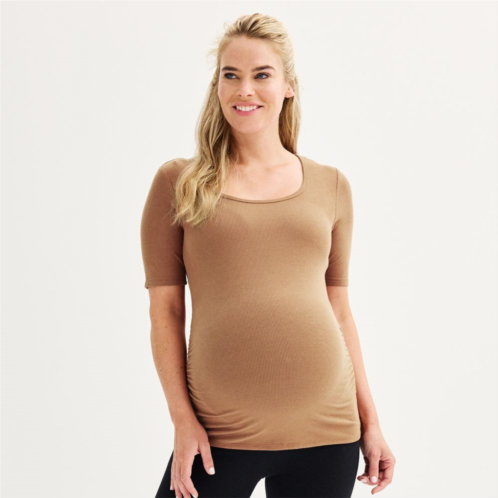 Maternity Sonoma Goods For Life 1/2 Sleeve Essential Square Neck Tee