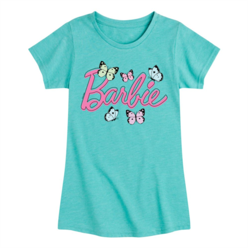 Girls 7-16 Barbie Butterfly Logo Graphic Tee