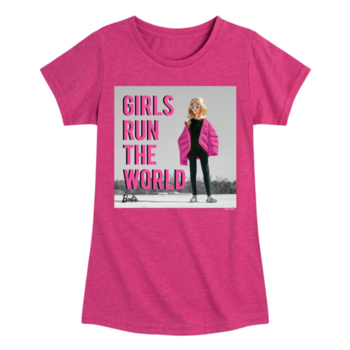 Girls 7-16 Barbie Girls Run The World Graphic Tee