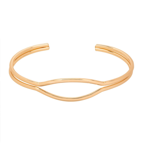 LC Lauren Conrad Gold Tone Open Cuff Bracelet