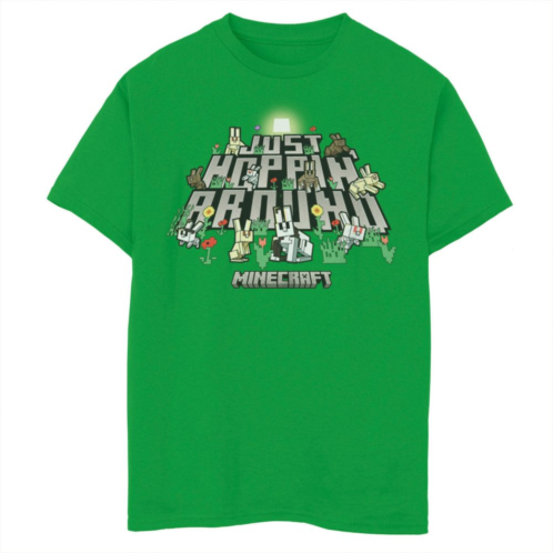Boys 8-20 Minecraft Easter Just Hoppin Around Graphic Tee