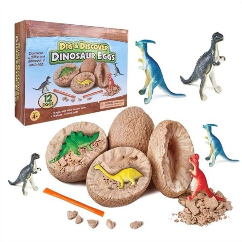 Department Store Childrens DIY Handmade Treasure Digging Toys - Dinosaur Fossil Archaeological Dig - Easter Eggs Surprise Gift for Boys and Girls
