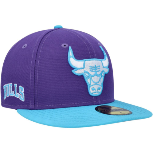 Mens New Era Purple Chicago Bulls Vice 59FIFTY Fitted Hat