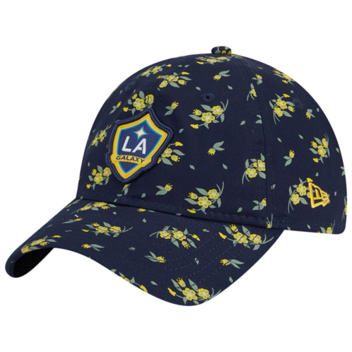 Womens New Era Navy LA Galaxy Bloom 9TWENTY Adjustable Hat